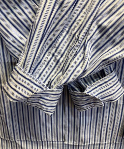 COOTIE PRODUCTIONS（クーティープロダクツ）COOTIE PRODUCTIONS (クーティープロダクツ) STRIPE BROAD L/S SHIRT ブルー サイズ:Ｍの古着・服飾アイテム