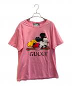 GUCCI×DISNEYグッチ×ディズニー）の古着「半袖カットソー」｜ピンク