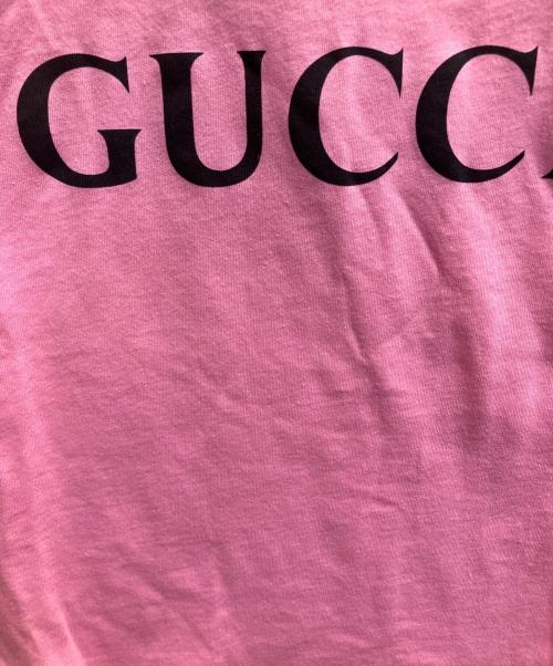 GUCCI（グッチ）GUCCI (グッチ) DISNEY (ディズニー) 半袖カットソー ピンク サイズ:Sの古着・服飾アイテム