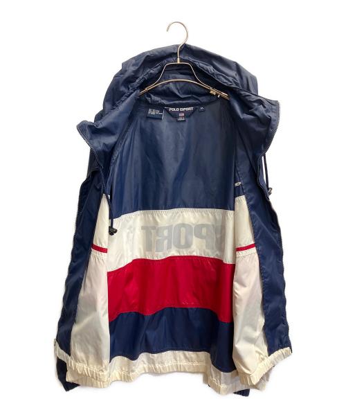POLO SPORT（ポロスポーツ）POLO SPORT (ポロスポーツ) ナイロンジャケット ネイビー×ホワイト×レッド サイズ:XLの古着・服飾アイテム
