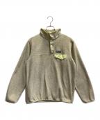 Patagoniaパタゴニア）の古着「ウィメンズ・ライトウェイト・シンチラ・スナップT・プルオーバー」｜ライトグレー