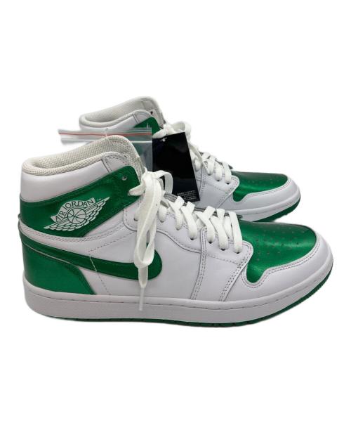 NIKE（ナイキ）NIKE (ナイキ) AIR JORDAN 1 HIGH G ホワイト×グリーン サイズ:27.5の古着・服飾アイテム
