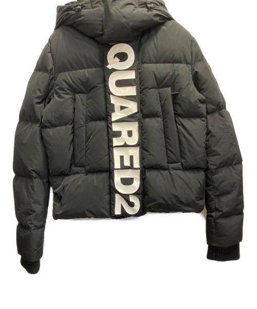 DSQUARED2（ディースクエアード）DSQUARED2 (ディースクエアード) ロゴ ダウンジャケット ブラック サイズ:44の古着・服飾アイテム