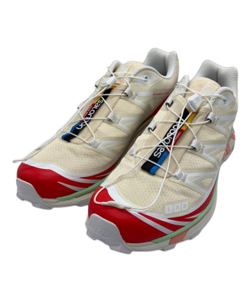 SALOMON（サロモン）SALOMON (サロモン) XT-6 ショートブレッド ベージュ×レッド サイズ:27.5の古着・服飾アイテム