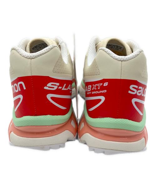 SALOMON（サロモン）SALOMON (サロモン) XT-6 ショートブレッド ベージュ×レッド サイズ:27.5の古着・服飾アイテム