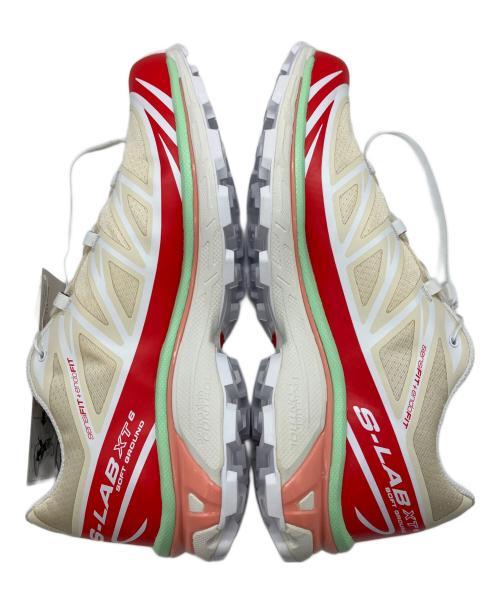 SALOMON（サロモン）SALOMON (サロモン) XT-6 ショートブレッド ベージュ×レッド サイズ:27.5の古着・服飾アイテム