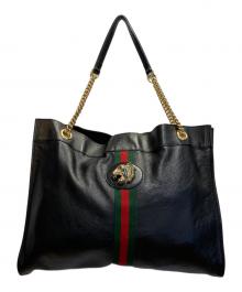 GUCCI（グッチ）の古着「ラージトートバッグ」｜ブラック
