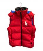 POLO RALPH LAURENポロ・ラルフローレン）の古着「ダウンベスト」｜レッド