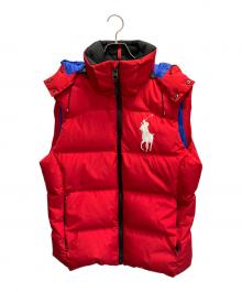POLO RALPH LAUREN（ポロ・ラルフローレン）の古着「ダウンベスト」｜レッド