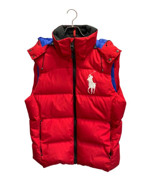 POLO RALPH LAUREN（ポロ・ラルフローレン）POLO RALPH LAUREN (ポロ・ラルフローレン) ダウンベスト レッド サイズ:Mの古着・服飾アイテム