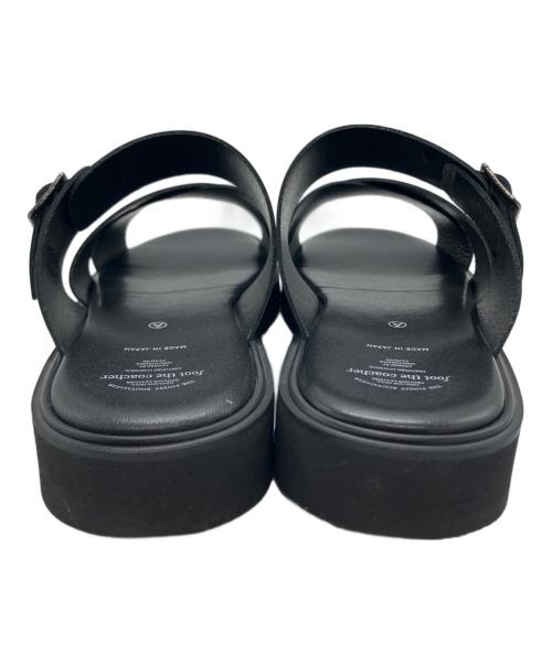 foot the coacher（フットザコーチャー）foot the coacher (フットザコーチャー) CROSS BELT SANDALS GLOXI CUT SOLE ブラック サイズ:26.5の古着・服飾アイテム