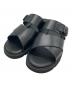 foot the coacher（フットザコーチャー）の古着「CROSS BELT SANDALS GLOXI CUT SOLE」｜ブラック