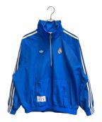 adidasアディダス）の古着「レアル・マドリード テラスアイコン ハーフジップジャケット」｜ブルー
