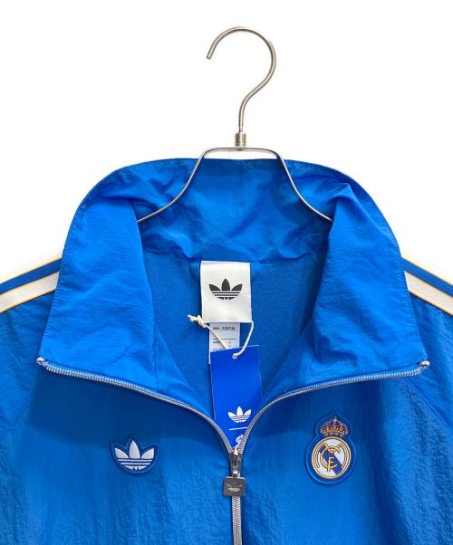 adidas（アディダス）adidas (アディダス) レアル・マドリード テラスアイコン ハーフジップジャケット ブルー サイズ:Mの古着・服飾アイテム