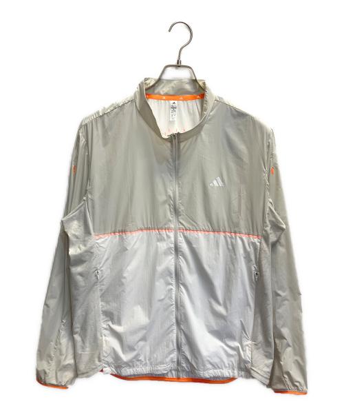 adidas（アディダス）adidas (アディダス) ゴルフ アルティメット365 ツアー フルジップ ジャケット ホワイト×オレンジ サイズ:Lの古着・服飾アイテム