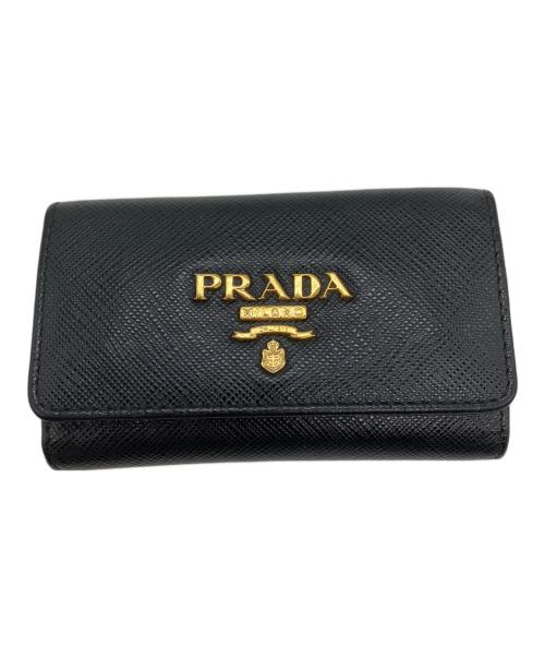 PRADA（プラダ）PRADA (プラダ) 4連キーケース ブラックの古着・服飾アイテム