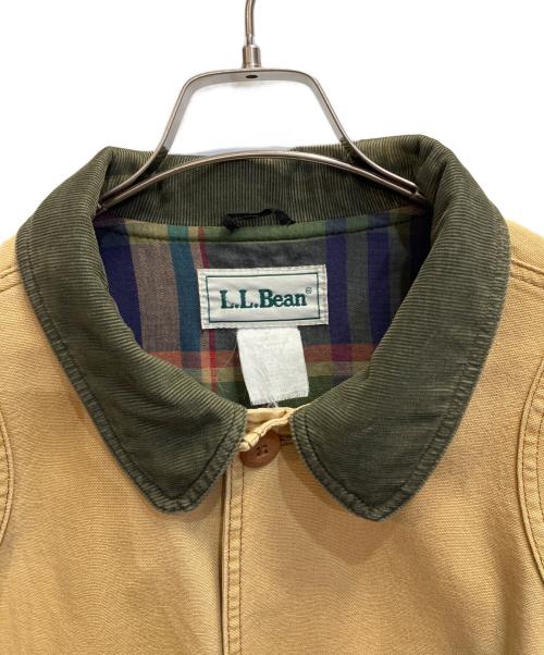 L.L.Bean（エルエルビーン）L.L.Bean (エルエルビーン) ハンティングジャケット ベージュ×グリーン サイズ:XLの古着・服飾アイテム