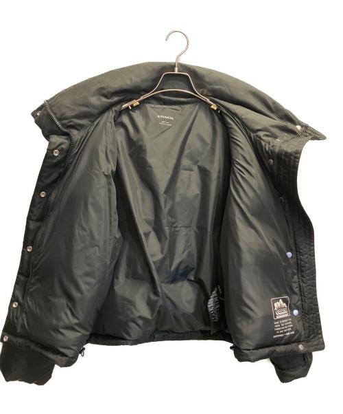 COACH（コーチ）COACH (コーチ) シグネチャー ジャカード ショート パッファー ブラック サイズ:Mの古着・服飾アイテム