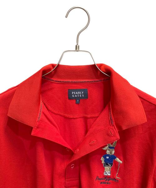 PEARLY GATES（パーリーゲイツ）PEARLY GATES (パーリーゲイツ) ゴルフウェア(トップス) レッド サイズ:7の古着・服飾アイテム