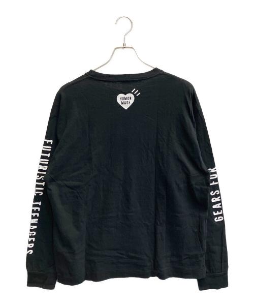 HUMAN MADE（ヒューマンメイド）HUMAN MADE (ヒューマンメイド) 長袖カットソー ブラック サイズ:Lの古着・服飾アイテム