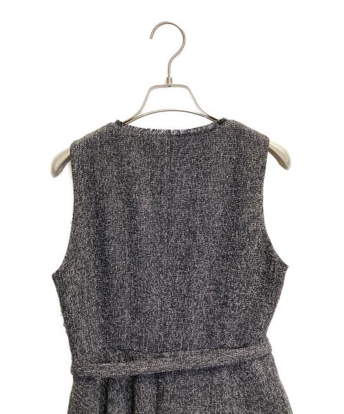 RANDA（ランダ）RANDA (ランダ) チュールレイヤードジャケットワンピース グレーの古着・服飾アイテム