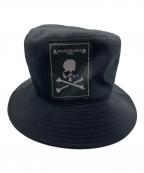 Mastermind WORLDマスターマインド ワールド）の古着「ウーブン レーベル バケットハット」｜ブラック