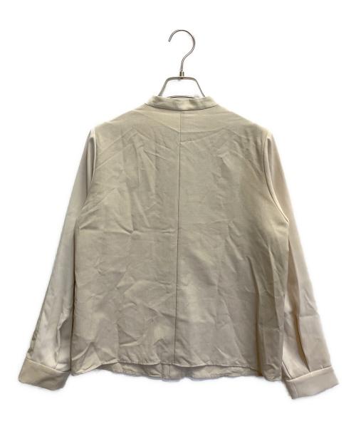 UNITED TOKYO（ユナイテッドトーキョー）UNITED TOKYO (ユナイテッドトーキョー) アシメコンビライクブラウス ベージュ サイズ:FREEの古着・服飾アイテム