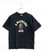 BAPE BY A BATHING APEベイプバイアベイシングエイプ）の古着「半袖Tシャツ」｜ブラック
