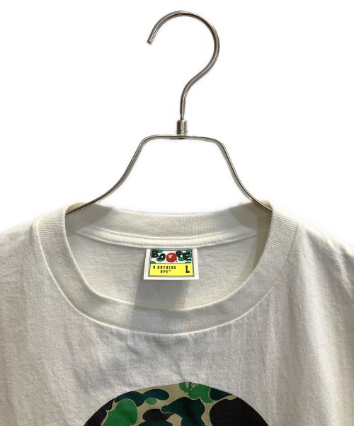 BAPE BY A BATHING APE（ベイプバイアベイシングエイプ）BAPE BY A BATHING APE (ベイプバイアベイシングエイプ) 半袖Tシャツ ホワイト サイズ:Lの古着・服飾アイテム