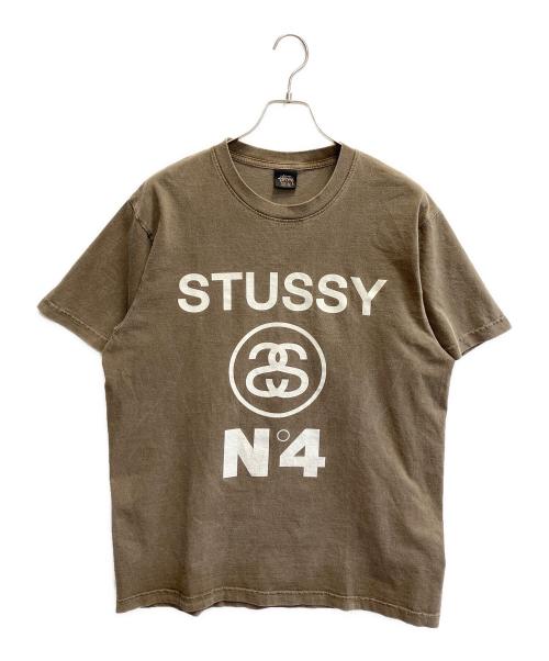 stussy（ステューシー）stussy (ステューシー) NO.4 PIG.DYES TEE ベージュ サイズ:Lの古着・服飾アイテム