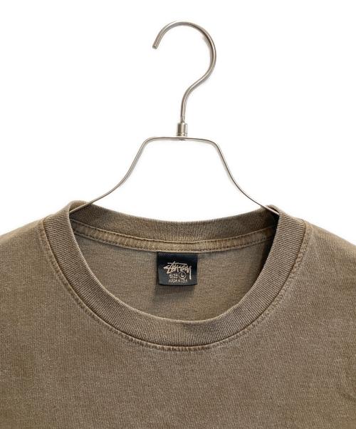 stussy（ステューシー）stussy (ステューシー) NO.4 PIG.DYES TEE ベージュ サイズ:Lの古着・服飾アイテム
