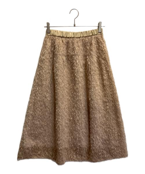 BLUE LABEL CRESTBRIDGE（ブルーレーベルクレストブリッジ）BLUE LABEL CRESTBRIDGE (ブルーレーベルクレストブリッジ) ロングスカート ベージュ サイズ:Mの古着・服飾アイテム