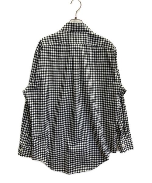 LAUREN RALPH LAUREN（ローレンラルフローレン）LAUREN RALPH LAUREN (ローレンラルフローレン) チェックシャツ ホワイト×ブラック サイズ:Sの古着・服飾アイテム