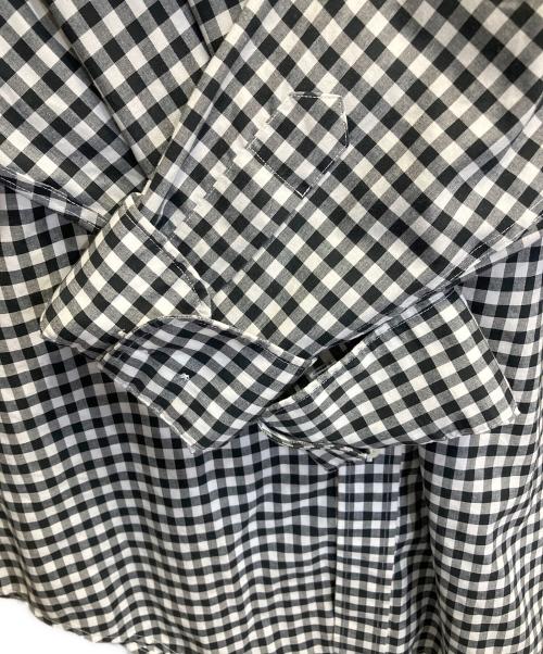 LAUREN RALPH LAUREN（ローレンラルフローレン）LAUREN RALPH LAUREN (ローレンラルフローレン) チェックシャツ ホワイト×ブラック サイズ:Sの古着・服飾アイテム