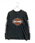 HARLEY-DAVIDSONハーレーダビッドソン）の古着「長袖Tシャツ」｜ブラック
