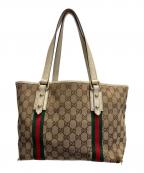 GUCCIグッチ）の古着「GGキャンバス シェリーラインバッグ」｜ベージュ