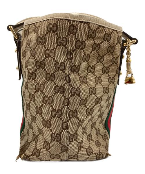 GUCCI（グッチ）GUCCI (グッチ) GGキャンバス シェリーラインバッグ ベージュの古着・服飾アイテム