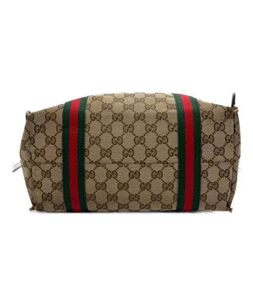 GUCCI（グッチ）GUCCI (グッチ) GGキャンバス シェリーラインバッグ ベージュの古着・服飾アイテム