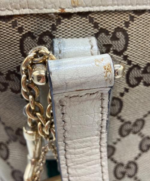 GUCCI（グッチ）GUCCI (グッチ) GGキャンバス シェリーラインバッグ ベージュの古着・服飾アイテム