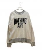 A BATHING APEアベイシングエイプ）の古着「スウェット」｜ホワイト