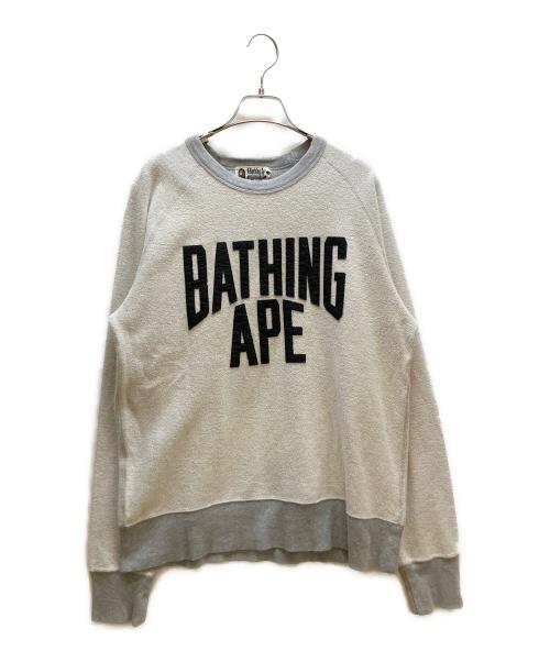 A BATHING APE（アベイシングエイプ）A BATHING APE (アベイシングエイプ) スウェット ホワイト サイズ:Lの古着・服飾アイテム