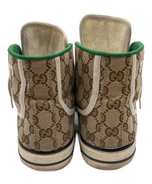GUCCI（グッチ）GUCCI (グッチ) ハイカットスニーカー ベージュ サイズ:9+の古着・服飾アイテム