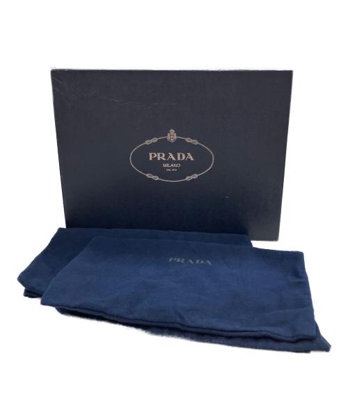 PRADA（プラダ）PRADA (プラダ) カセット ホイール ハイカット キャンバス スニーカー ブラック×ブラウン サイズ:10の古着・服飾アイテム