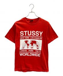 stussy（ステューシー）の古着「半袖カットソー」｜レッド