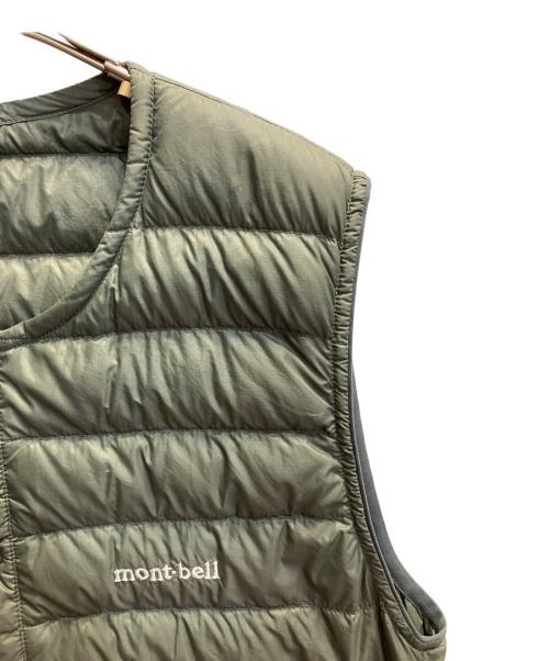 mont-bell（モンベル）mont-bell (モンベル) スペリオダウン ラウンドネックベスト カーキ サイズ:Mの古着・服飾アイテム