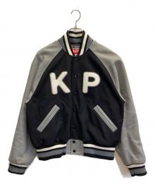 KENZO（ケンゾー）の古着「バーシティジャケット」｜グレー×ブラック