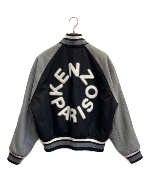 KENZO（ケンゾー）KENZO (ケンゾー) バーシティジャケット グレー×ブラック サイズ:Sの古着・服飾アイテム