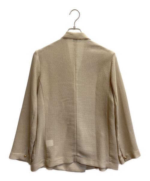 DOUDOU（ドゥドゥ）DOUDOU (ドゥドゥ) メッシュダブルジャケット ベージュ サイズ:FREEの古着・服飾アイテム