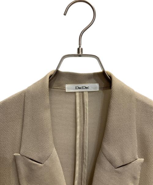 DOUDOU（ドゥドゥ）DOUDOU (ドゥドゥ) メッシュダブルジャケット ベージュ サイズ:FREEの古着・服飾アイテム