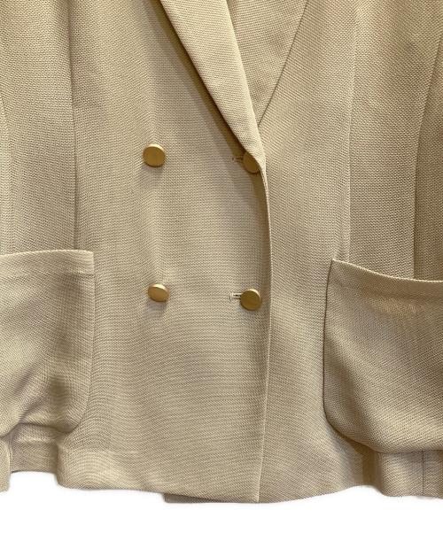 DOUDOU（ドゥドゥ）DOUDOU (ドゥドゥ) メッシュダブルジャケット ベージュ サイズ:FREEの古着・服飾アイテム